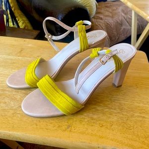 Seychelles straps YELLOW 3” heels!!!